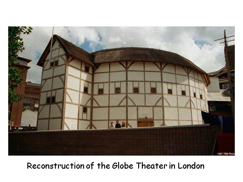 Reconstruction of the Globe Theater in London